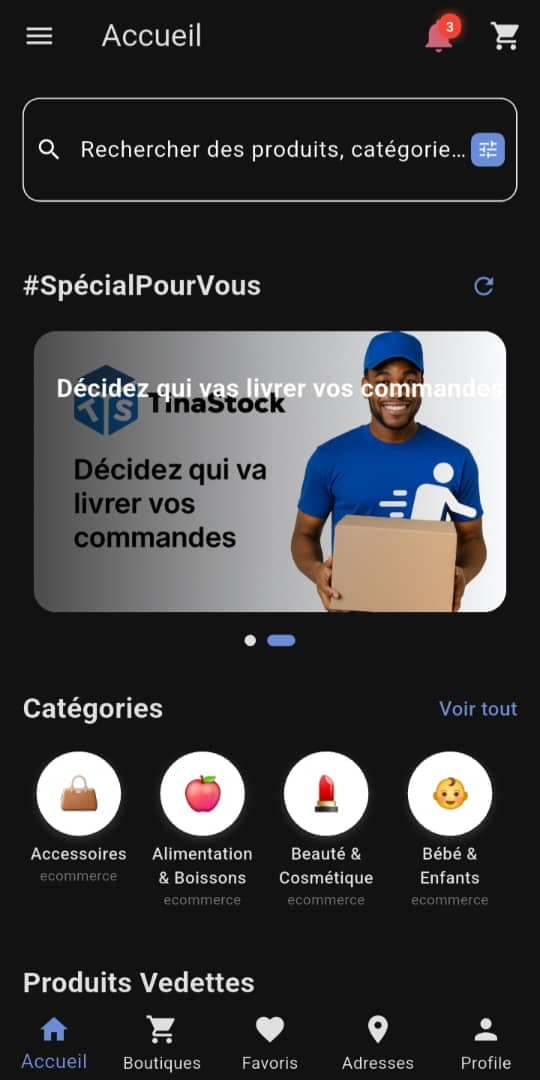 Screenshot de TinaStock